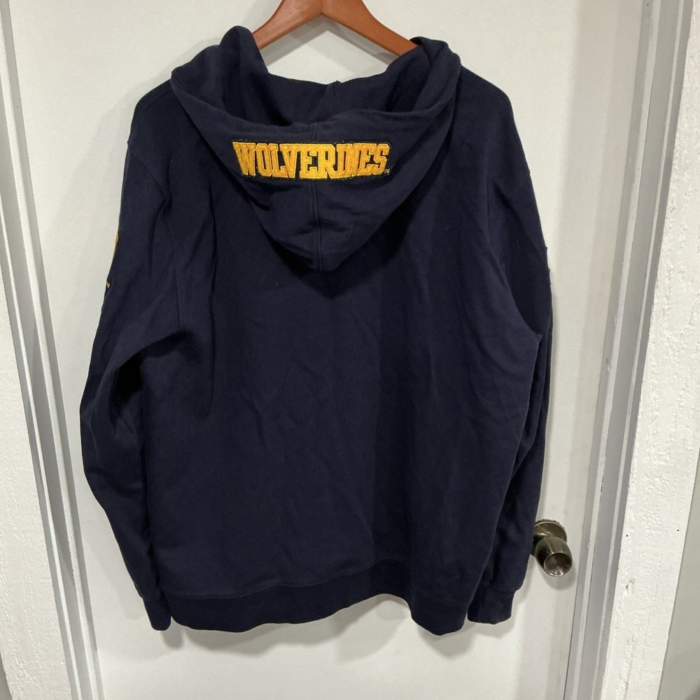 University Of Michigan Wolverines Pro Standard Classic Zip Up Hoodie, Men's 2XL - Picture 5 of 9